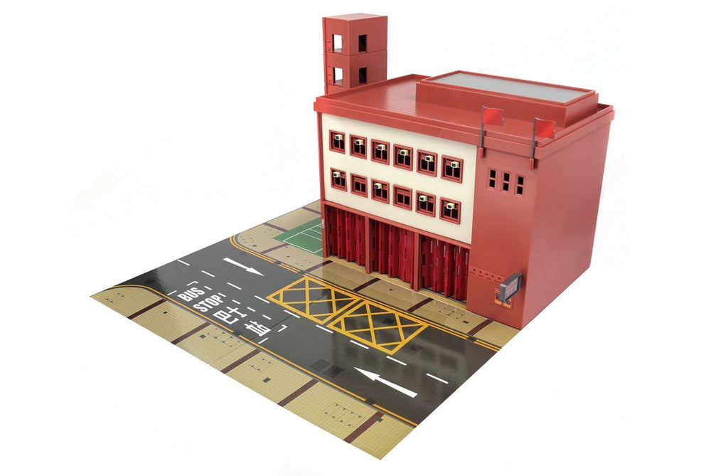 Tiny City Ps1 Fire Station Diorama Playset