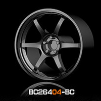motHobby - BDNS 1:64 Custom ABS Wheels - Black Chrome